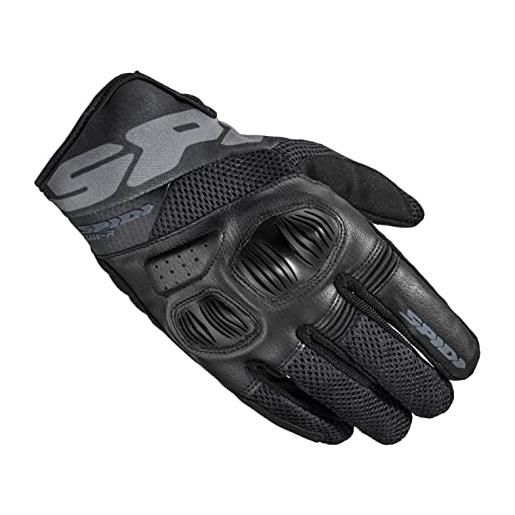 SPIDI, flash-r evo, guanti moto per uomo, protettivi e resistenti, guanti moto estivi impermeabili e antiscivolo, con touchscreen capacitivo, peso medio 0, 1 kg, colore nero, taglia s