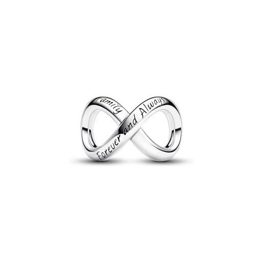 PANDORA ciondolo moments in argento sterling con simbolo dell'infinito