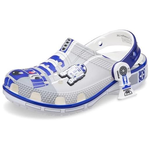 Crocs star wars r2d2 classic clog k, zoccoli unisex - bambini e ragazzi, multicolore, 36/37 eu