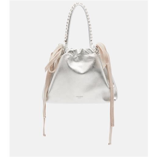 Jimmy Choo borsa drawstring mini in pelle