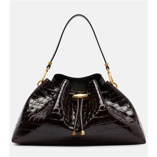 Jimmy Choo borsa cinch medium in pelle stampata