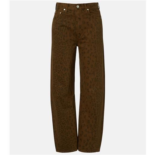 Citizens of Humanity jeans barrel miro con stampa leopardata