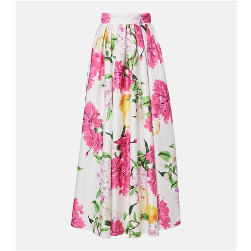 Leo Lin gonna lunga reinette con stampa floreale