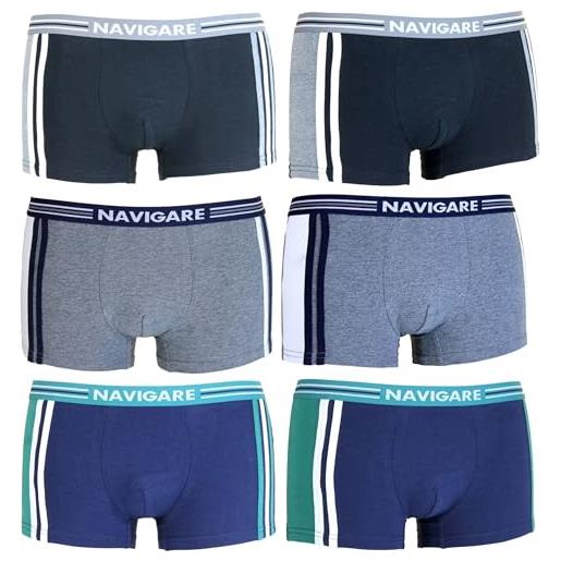 Navigare 6 boxer ragazzo bimbo mutanda bambino 10-12-14-16 anni (b21218) 16 anni