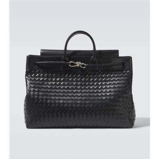 Bottega Veneta borsa andiamo in pelle intrecciato
