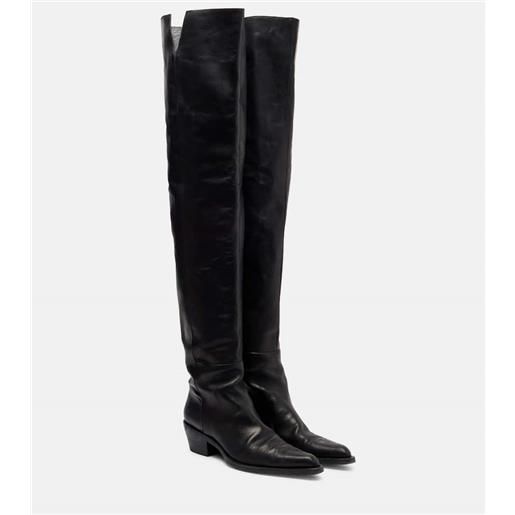 Khaite stivali cuissardes clive 35 in pelle