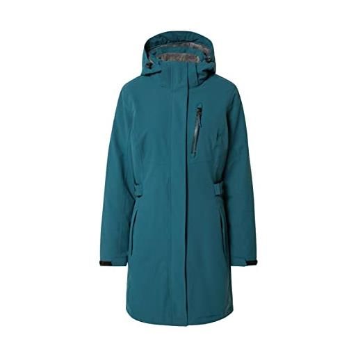 Killtec womens parka funzionale con cappuccio staccabile con zip - kow 165 wmn prk, petrolio, 36, 37726-000