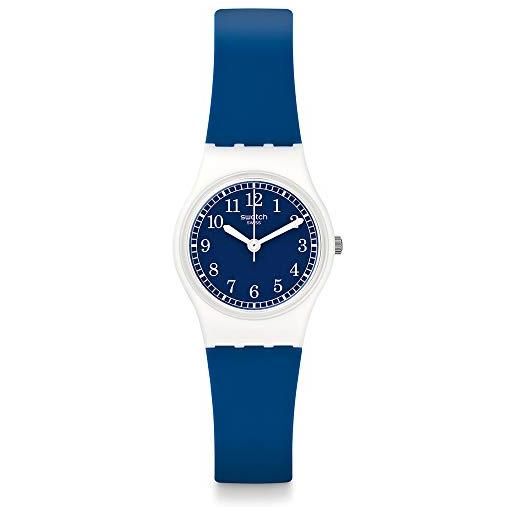 Swatch orologio da donna analogico al quarzo con cinturino in silicone - lw152