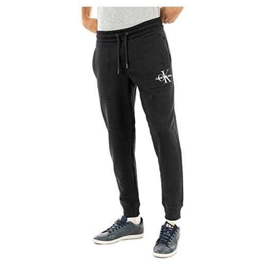 Calvin Klein jeans monologo hwk pant j30j320899 pantaloni in maglia, nero (ck black), m uomo