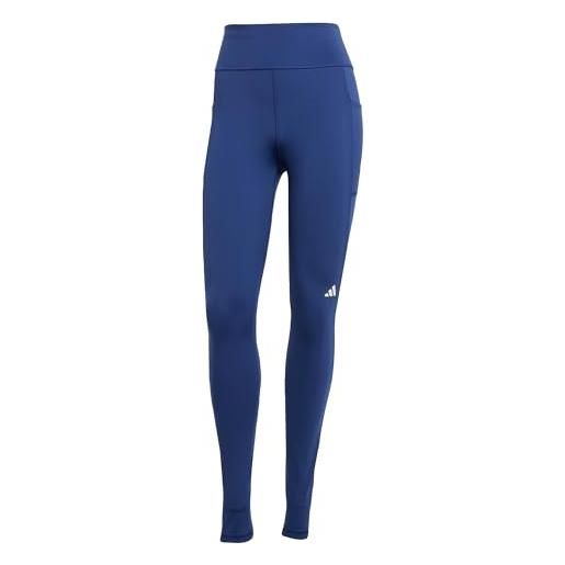 adidas donna own the run full-length leggings, dark blue, xs