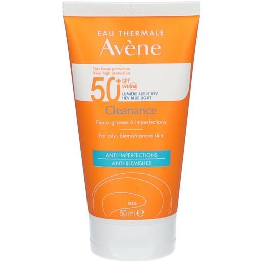 Avene solare cleanance spf50+ anti imperfezioni - crema solare per pelli grasse con imperfezioni - 50 ml - avene - 983039900