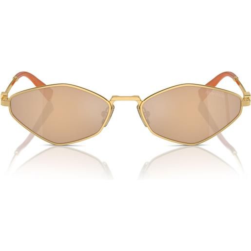 Miu Miu occhiali da sole mu56zs 5ak40d oro/arancione sfumato donna