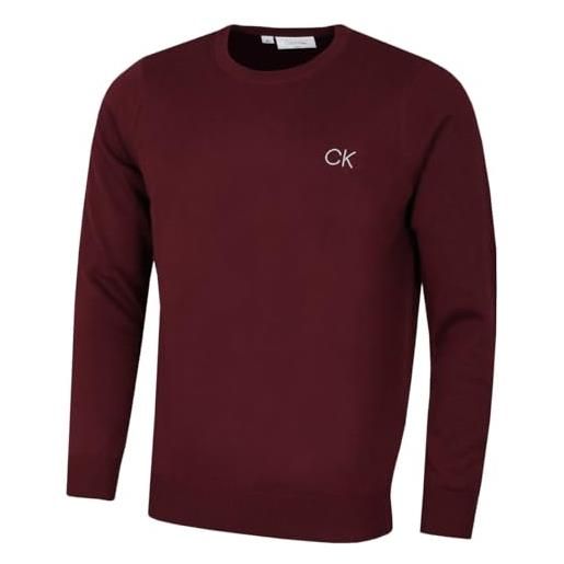 Calvin Klein maglione da uomo girocollo tour - borgogna - xxxl