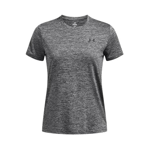 Under Armour donna tech ssc- twist, maglietta donna corsa leggera e ad asciugatura rapida, maglietta palestra donna anti-sudore, t-shirt con tecnologia anti-odore