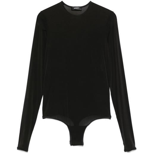 WARDROBE.NYC body semi trasparente - nero