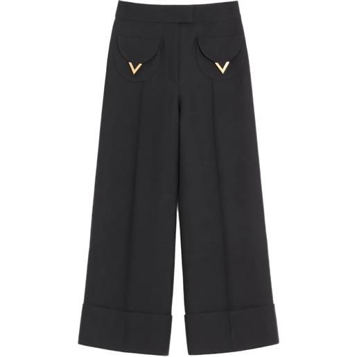 Valentino Garavani pantaloni crepe couture - nero