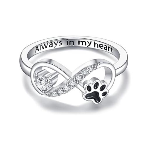 Anello regolabile per zampe in argento sterling 925 di Trusky
