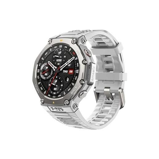 Amazfit t-rex 3 outdoor smartwatch 48mm display amoled, mappe & navigazione offline, 6 sistemi satellitari dual band gps, 27 giorni di durata batteria, pagamento nfc, 170+ modalità sport per avventura