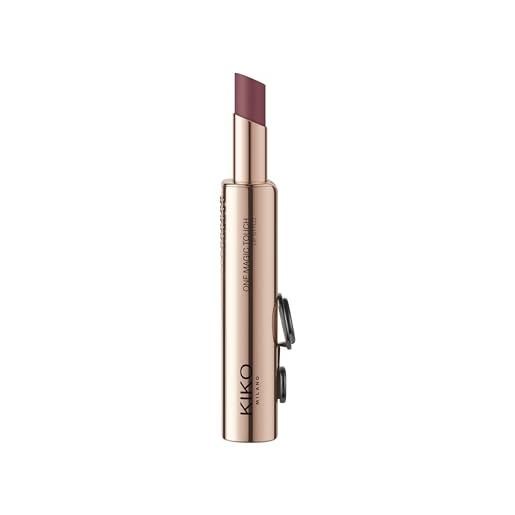 Kiko milano one magic touch lip stylo 12, rossetto idratante demi matte con apertura scorrevole in un tocco