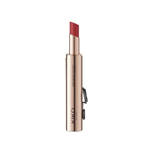 Kiko milano one magic touch lip stylo 10, rossetto idratante demi matte con apertura scorrevole in un tocco