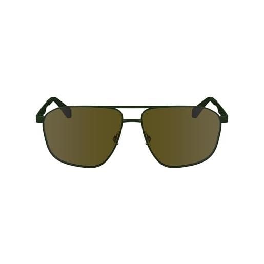 Calvin Klein jeans men's sunglasses ckj24202s - khaki with solid brown lens