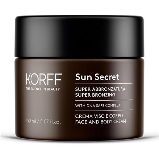 Korff sun secret crema viso e corpo super abbronzatura 150 ml