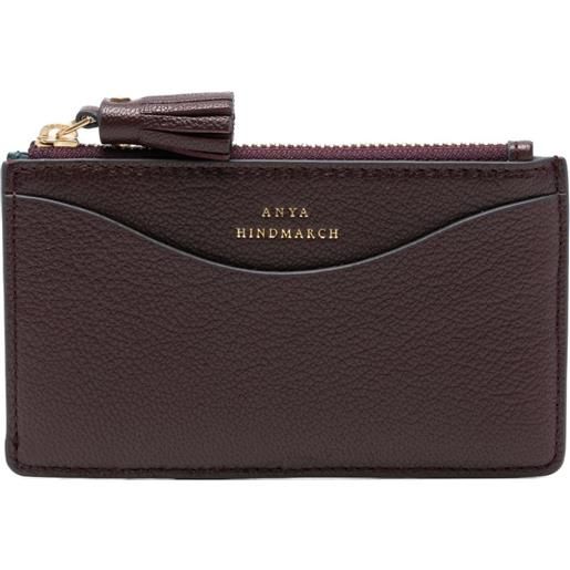 Anya Hindmarch portafoglio con nappa - marrone