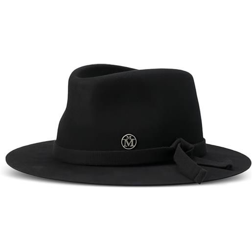 Maison Michel cappello andré con nastro - nero