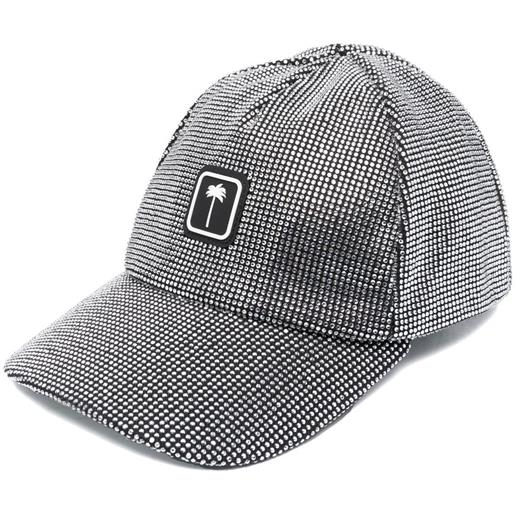 Palm Angels cappello da baseball con decorazione - nero