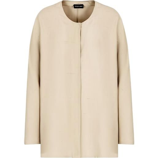 Giorgio Armani top girocollo - toni neutri