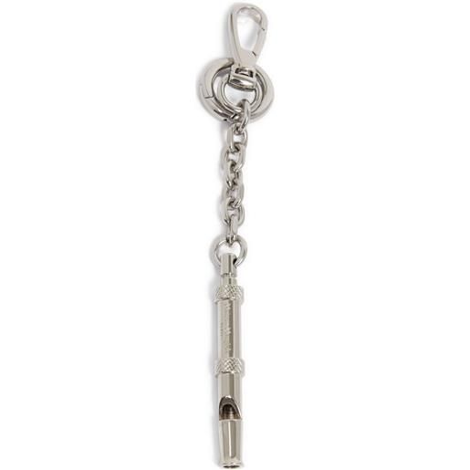 Maison Margiela portachiavi dog whistle - argento