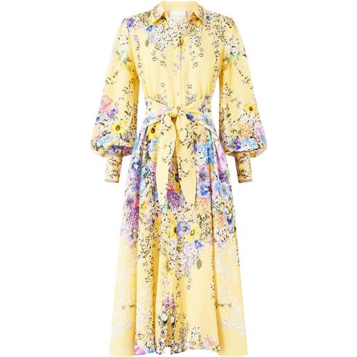 Camilla chemisier midi darling buds - giallo