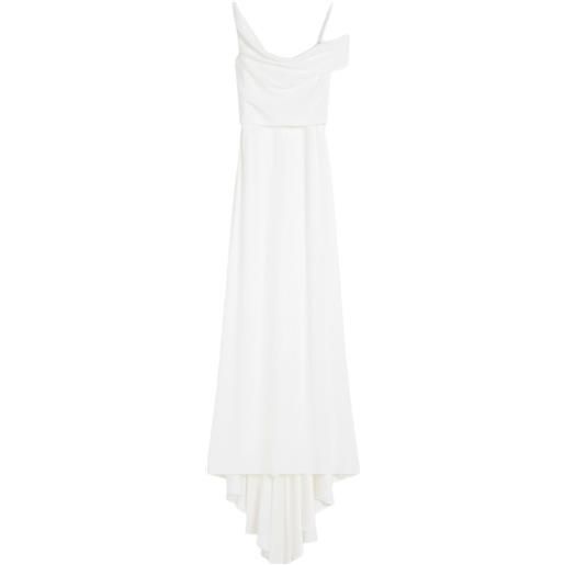Max Mara abito lungo ghiglia drappeggiato - bianco