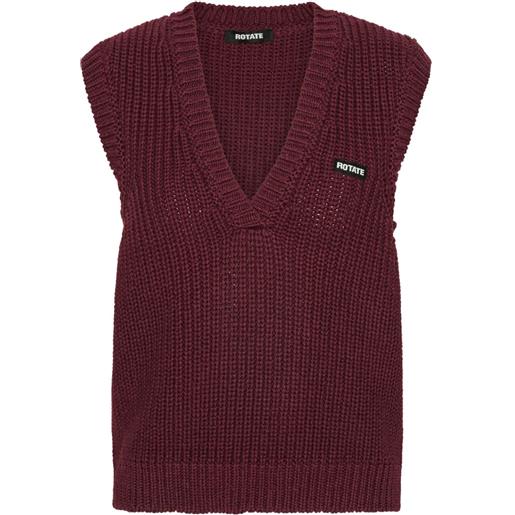 ROTATE BIRGER CHRISTENSEN gilet con scollo a v - rosso
