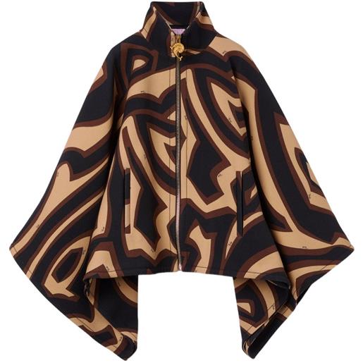 PUCCI mantella labirinto con stampa - toni neutri