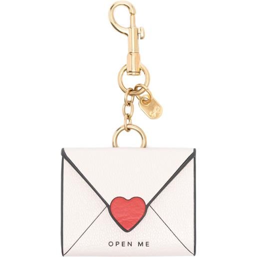 Anya Hindmarch portachiavi i love you - toni neutri