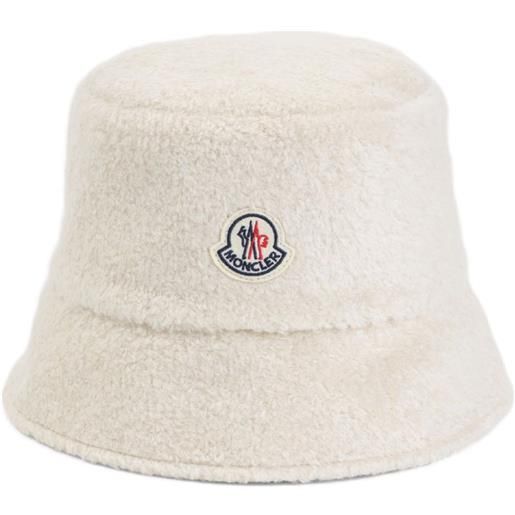 Moncler cappello bucket teddy - toni neutri