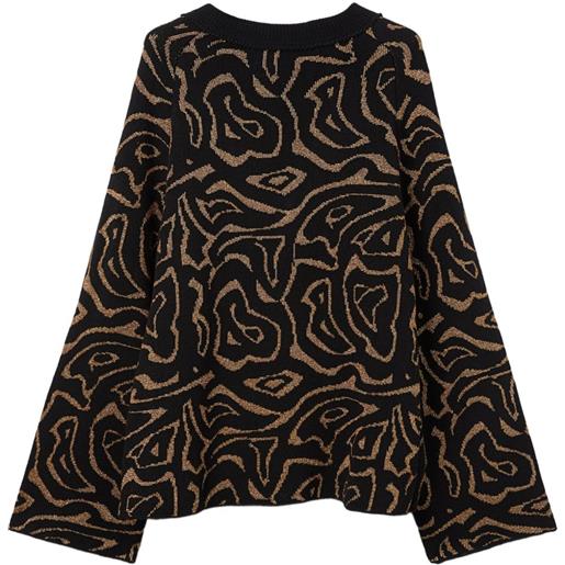 PUCCI abito corto con stampa - nero