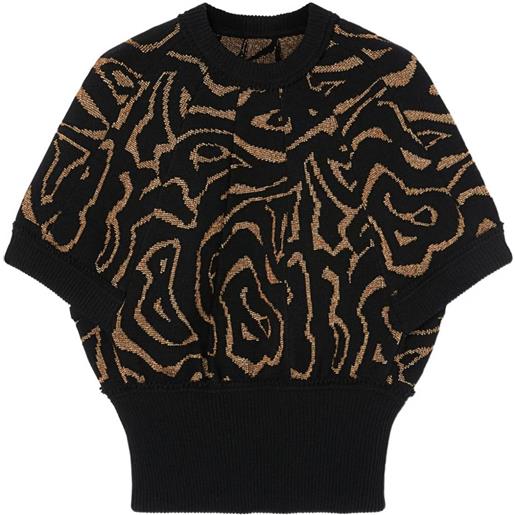 PUCCI top con effetto jacquard - nero