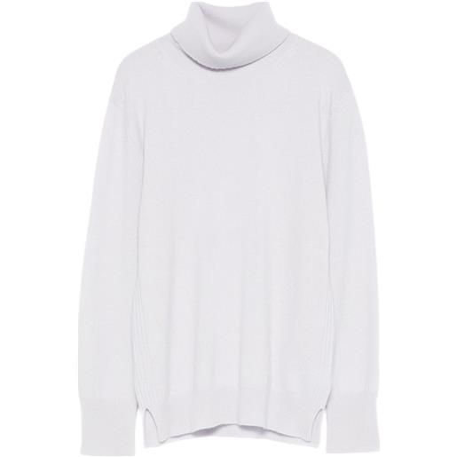 Purotatto maglione a collo alto - blu