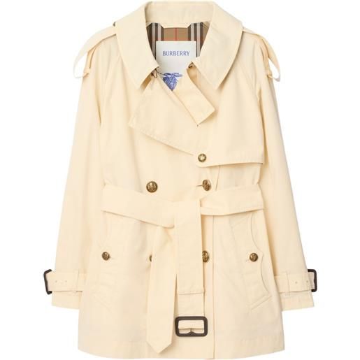 Burberry trench doppiopetto fitzrovia con cintura - toni neutri