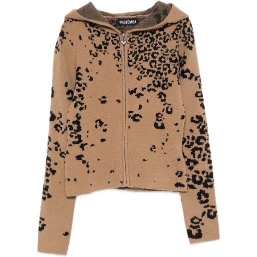 Protémoa felpa con cappuccio - marrone