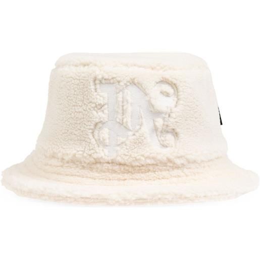 Palm Angels cappello bucket con monogramma - toni neutri