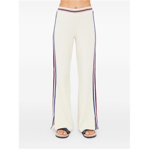 The Upside pantaloni a righe adesa kansas - bianco