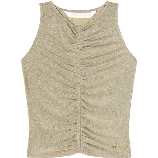 Palm Angels top con ruches - oro