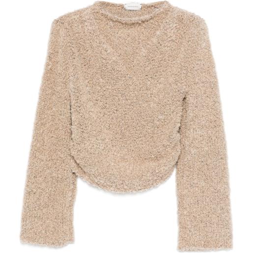 Magda Butrym maglione con trama in rilievo - toni neutri