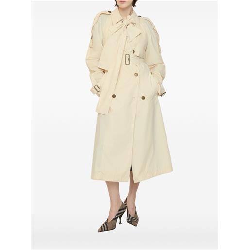 Burberry trench trerose con fibbia - toni neutri