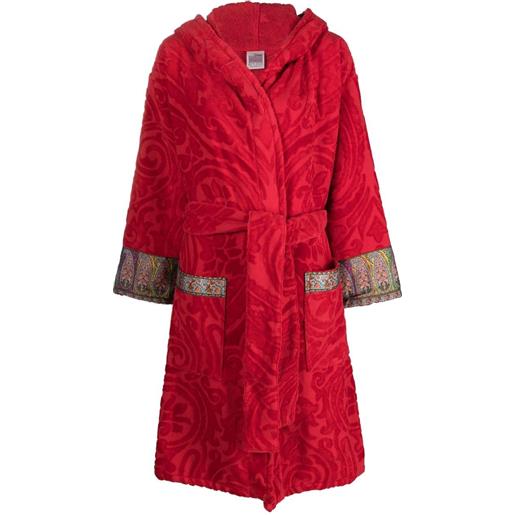 ETRO HOME vestaglia con stampa paisley - rosso