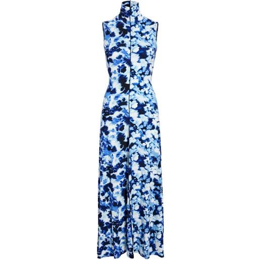 Proenza Schouler White Label abito valentina con stampa - blu