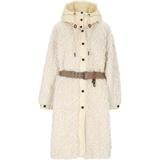 Moncler Grenoble cappotto con cappuccio - toni neutri